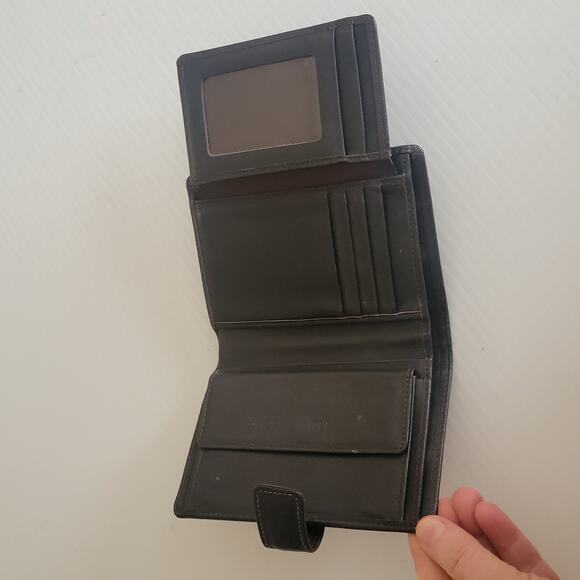 Beatiful Bean Pole bifold leather wallet  beige brown - Picture 10 of 13